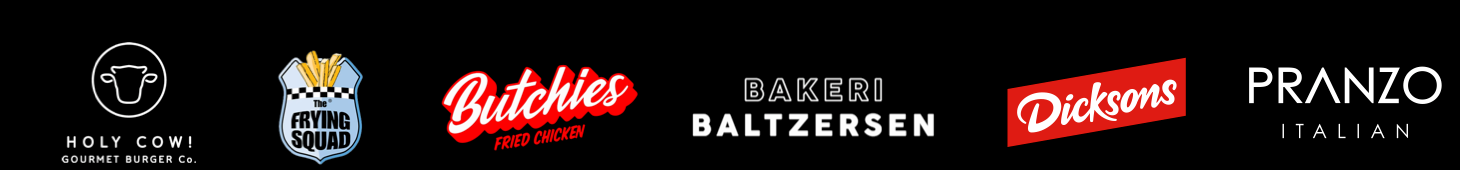 Holy Cow!, The Frying Squad, Butchies, Bakeri Baltzersen, Dicksons, Pranzo Italian